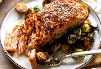 Honey Mustard Roasted Salmon